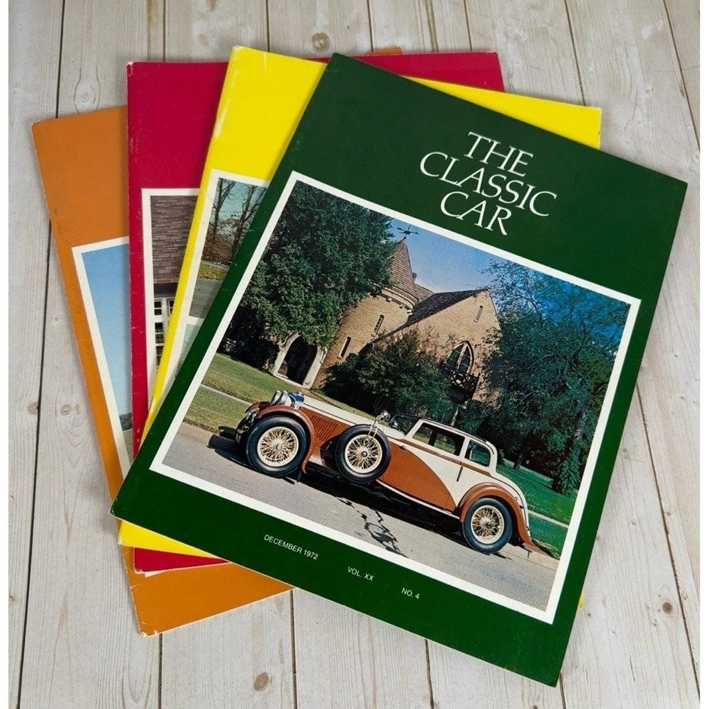 The Classic Car Magazine 1972 Vol XX Set of 4 Classic Car Club of America